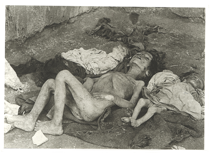 Verhungertes Mädchen mit zwei Kleinkindern - (Ref-Nr. img047)