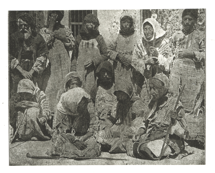 Von den Türken elend zugrundegerichtete Armenier - (Ref-Nr. img059)